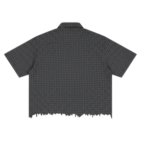 Blank Distress Button Up - Back