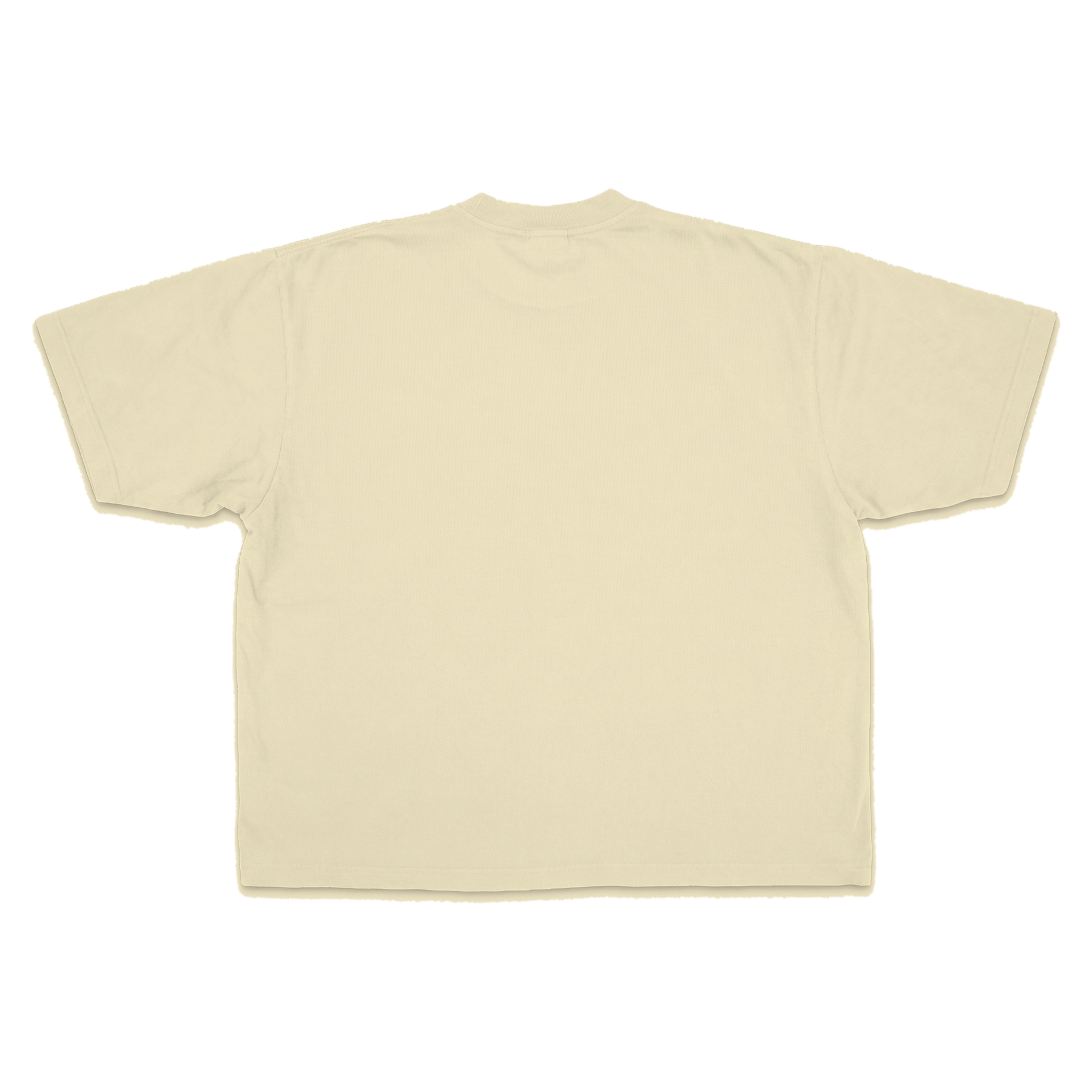Blank Drop Tee - Cream - Back