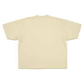 Blank Drop Tee - Cream - Back