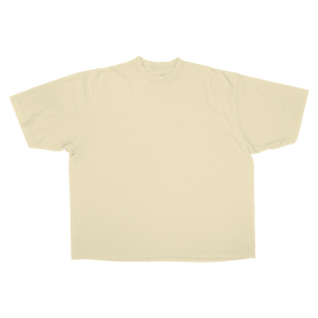 Blank Drop Tee - Cream - Front