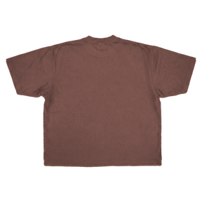Blank Drop Tee - Mocha - Back