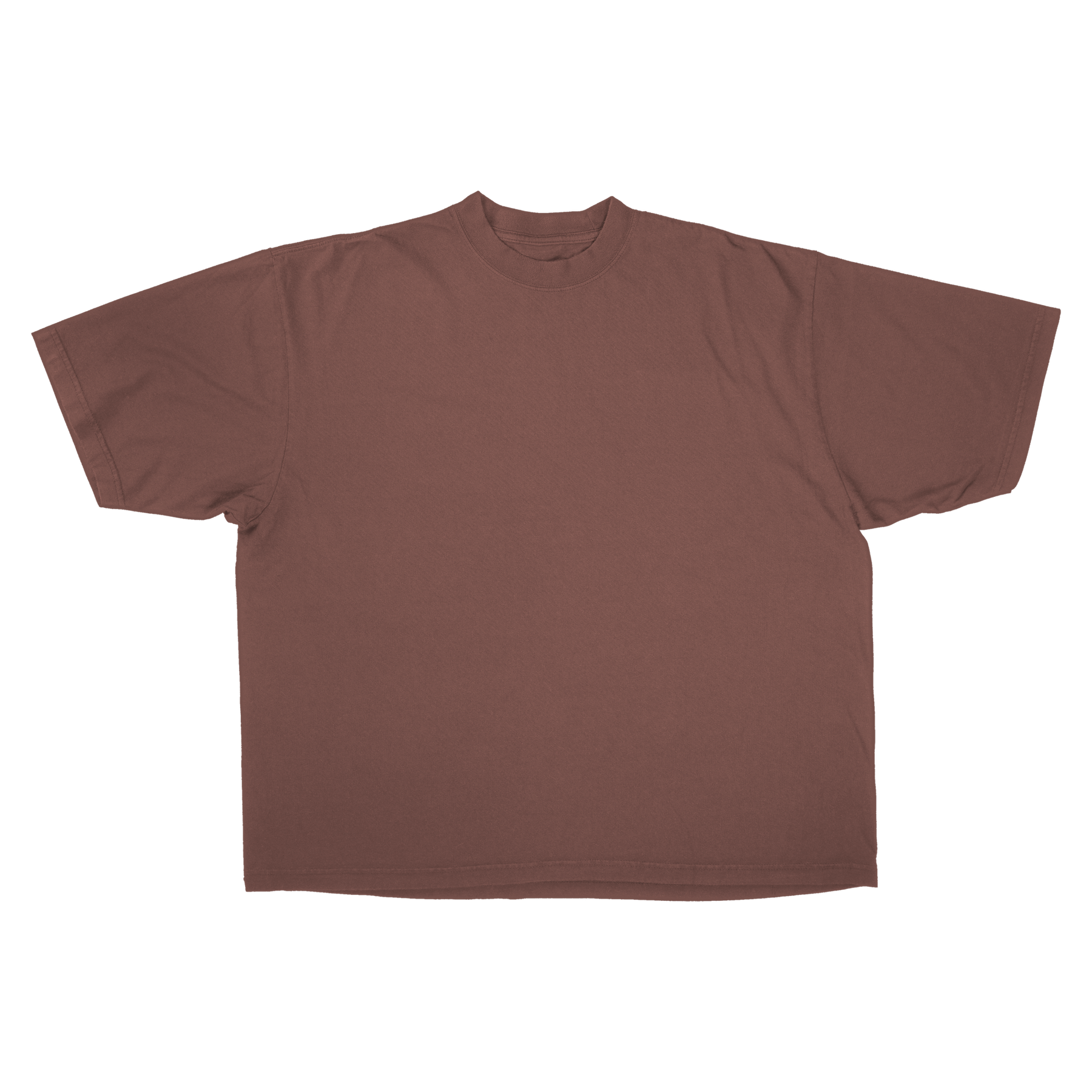 Blank Drop Tee - Mocha - Front