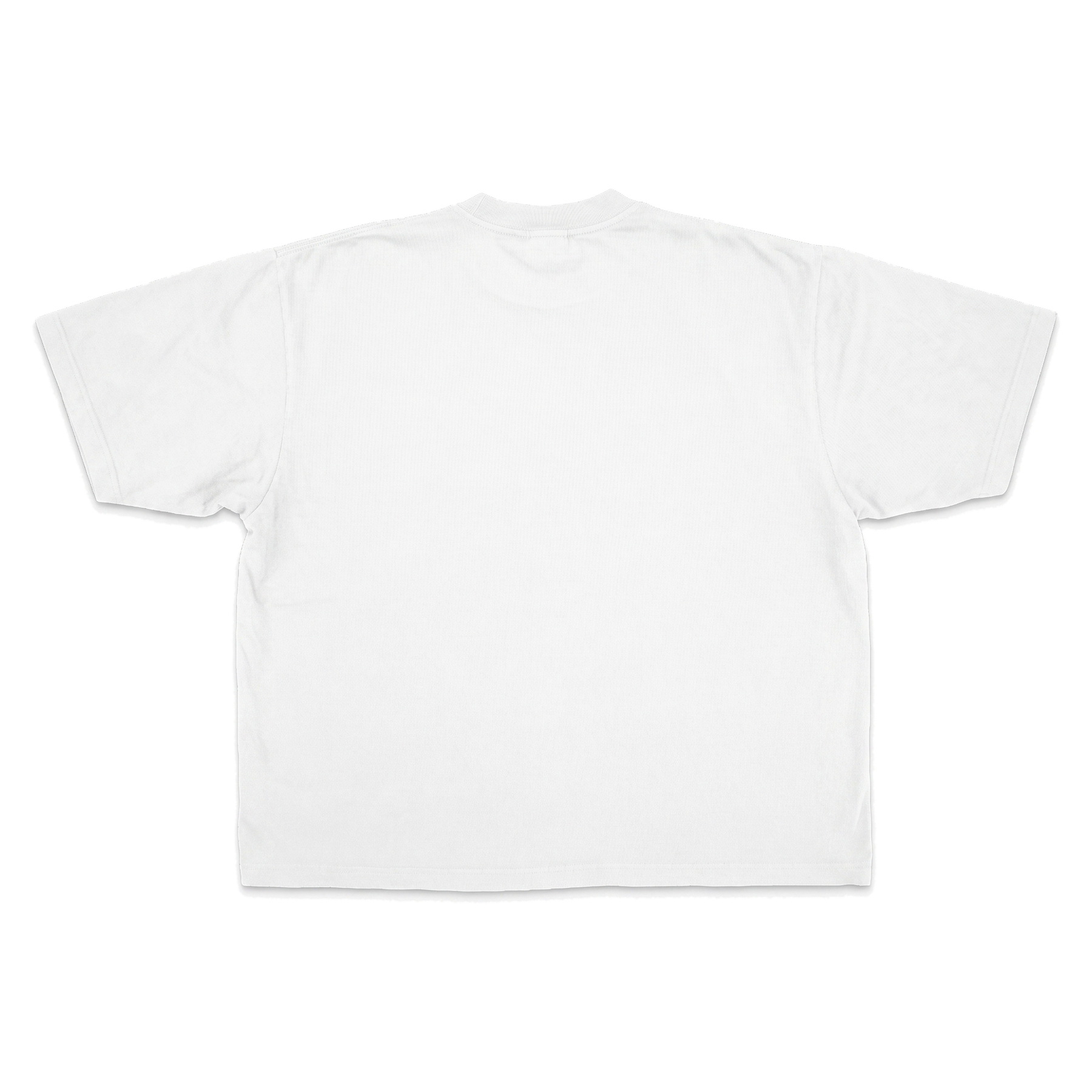 Blank Drop Tee - White - Back