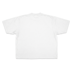 Blank Drop Tee - White - Back