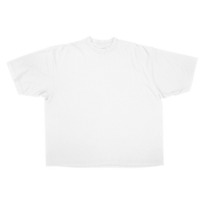 Blank Drop Tee - White - Front