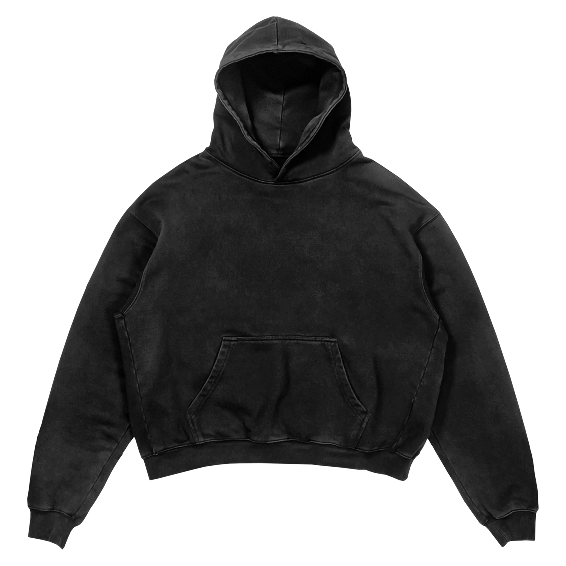 Blank Hoodie - Black - Front