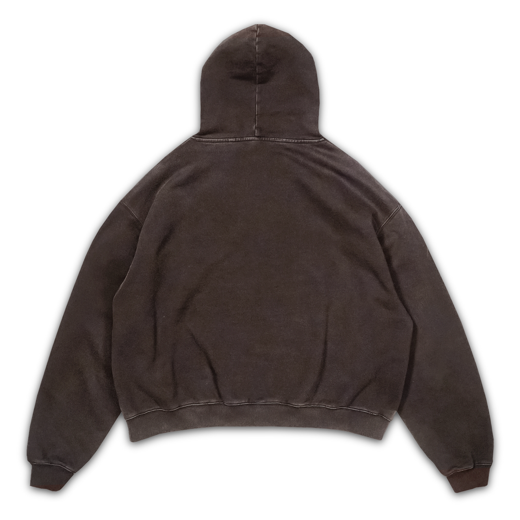 Blank Hoodie - Brown - Back