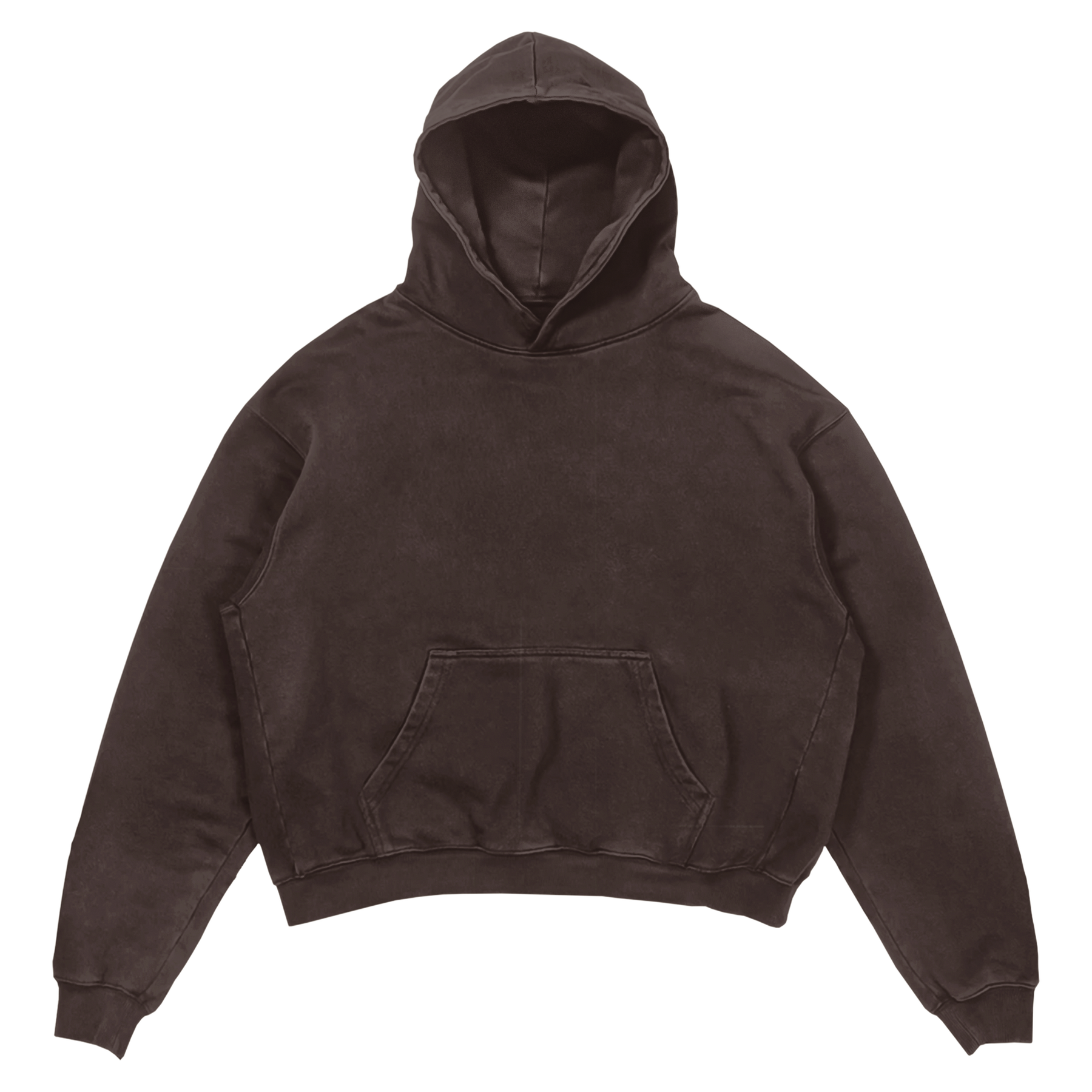 Blank Hoodie - Brown - Front