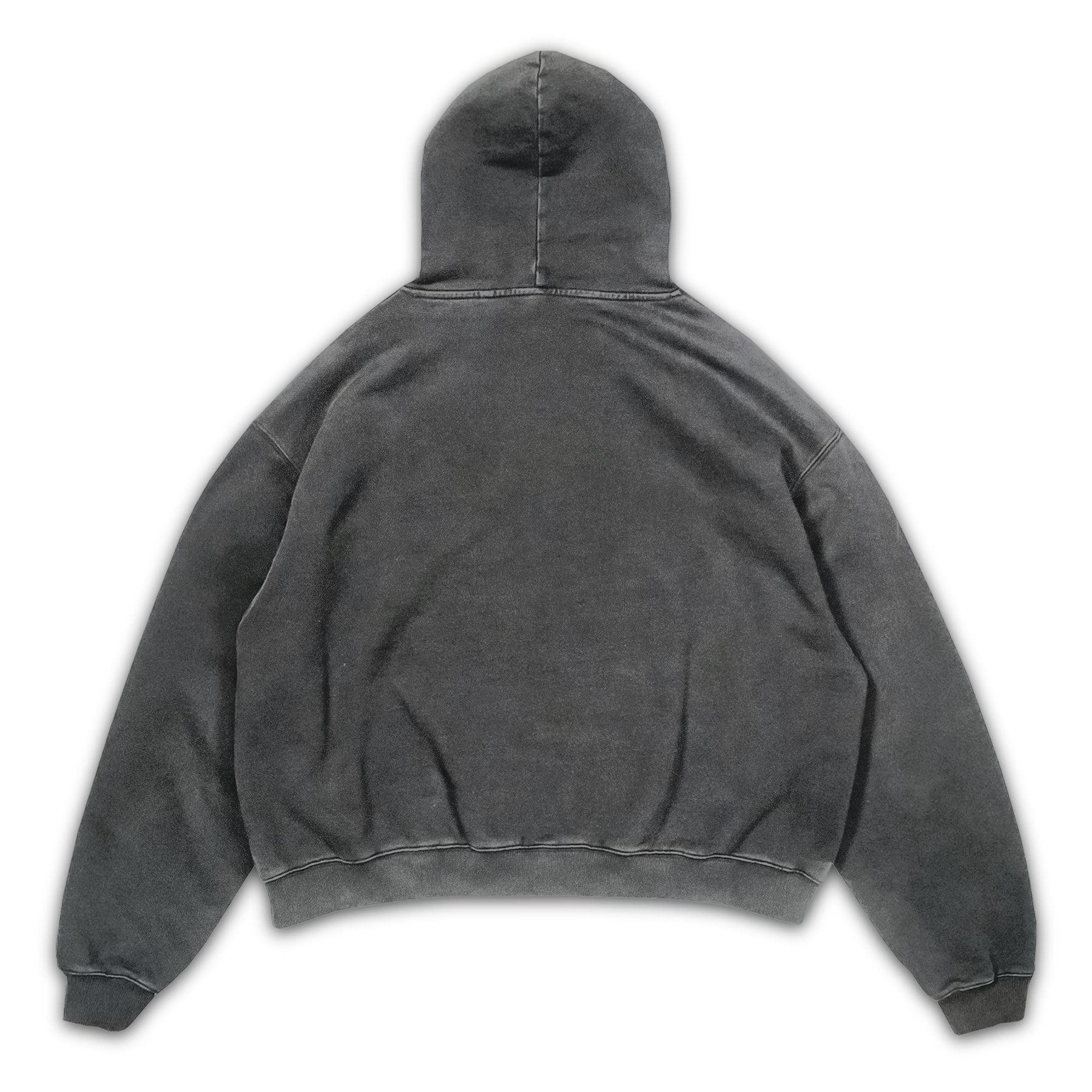 Blank Hoodie - Grey - Back