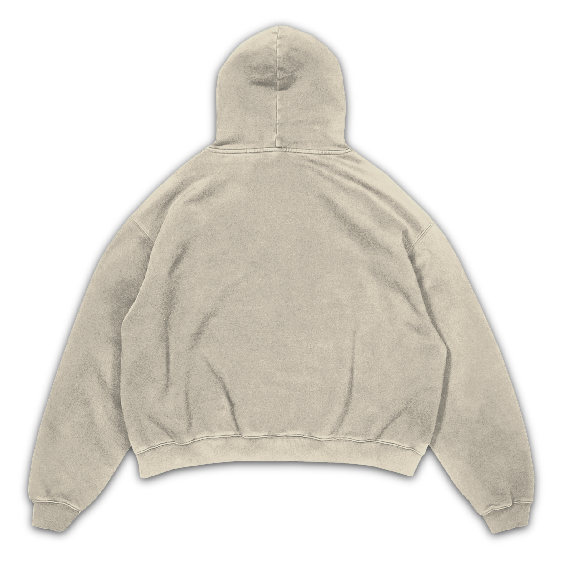 Blank Hoodie - Sand - Back