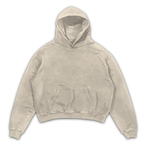 Blank Hoodie - Sand - Front