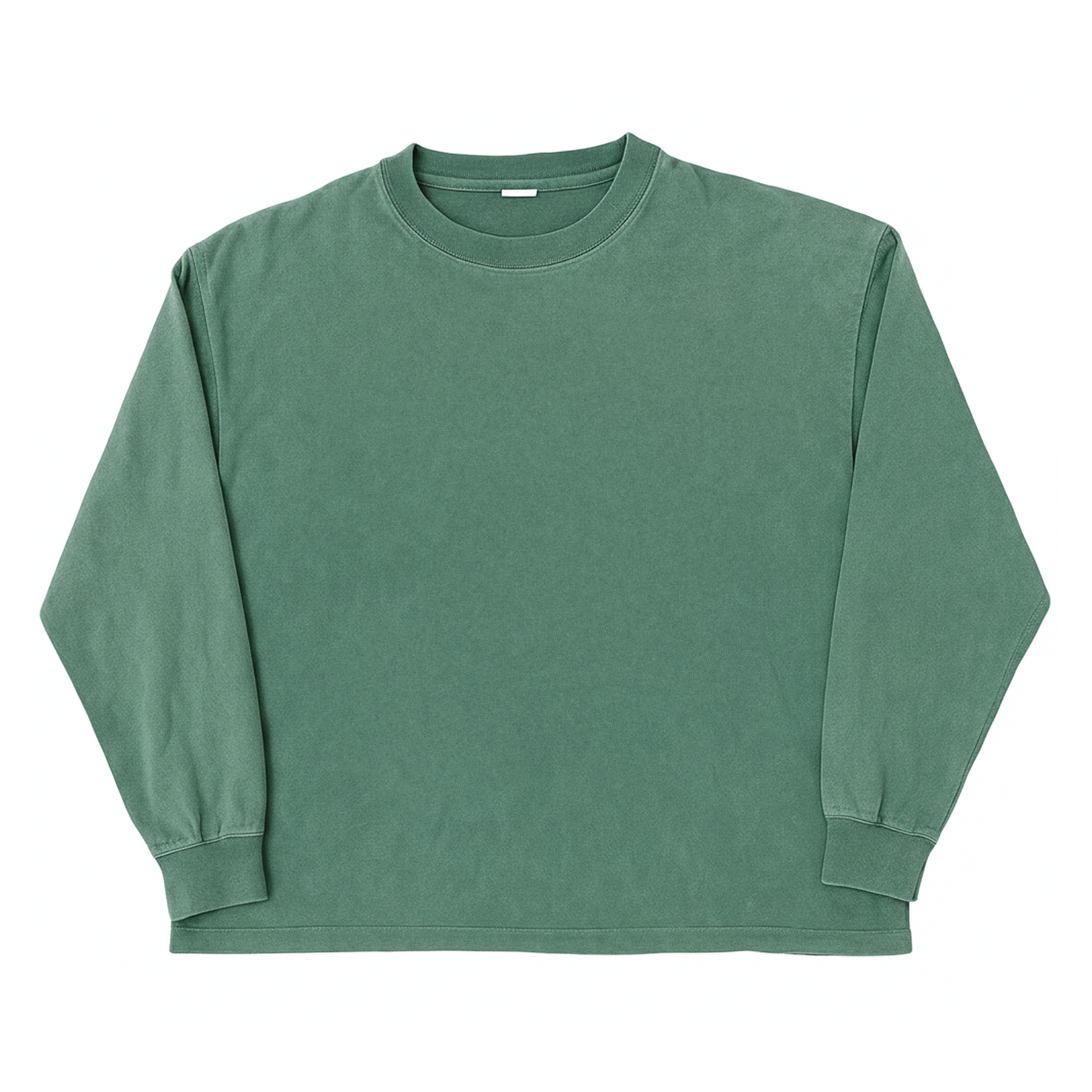 Blank L/S Tee - Green - Front