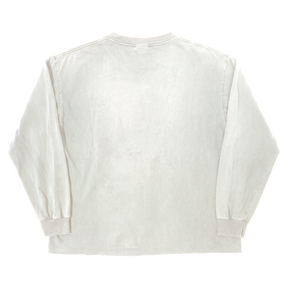 Blank L/S Tee - White - Back