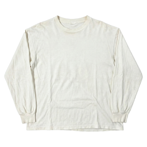 Blank L/S Tee - White - Front