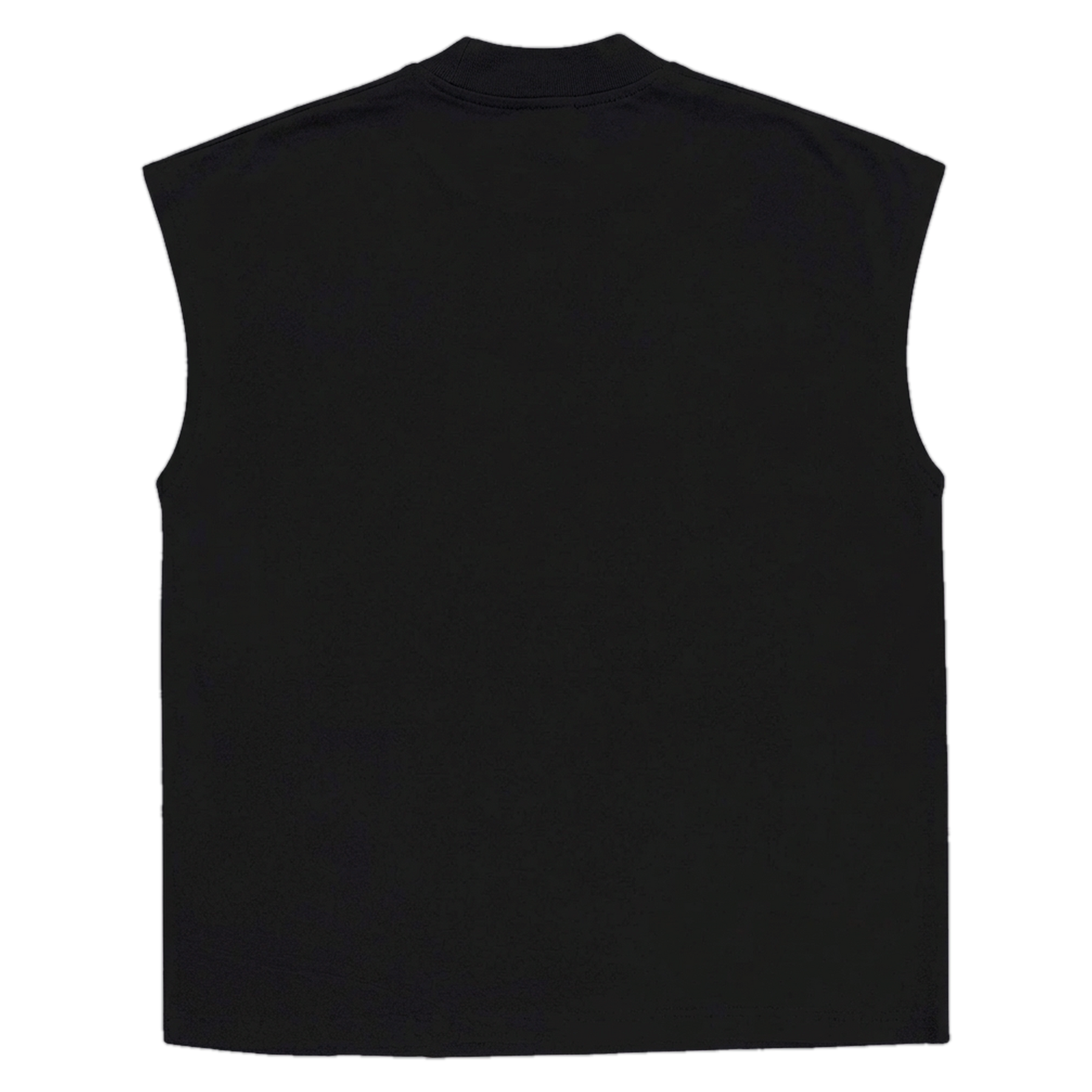 Blank Sleeveless Tee - Black - Back