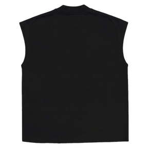 Blank Sleeveless Tee - Black - Back