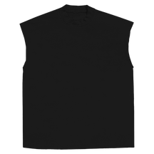 Blank Sleeveless Tee - Black - Front