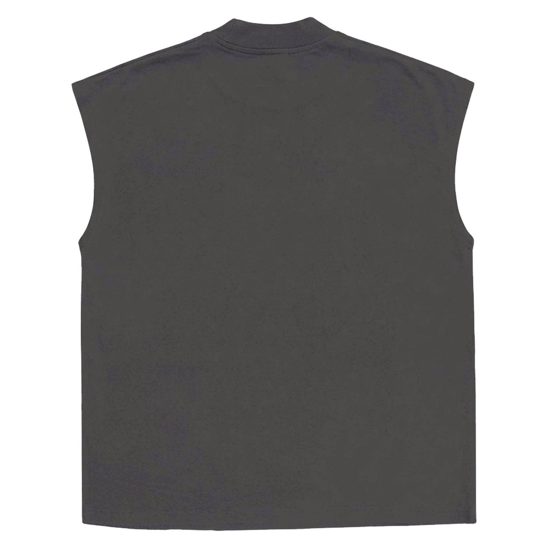 Blank Sleeveless Tee - Grey - Back