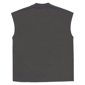 Blank Sleeveless Tee - Grey - Back
