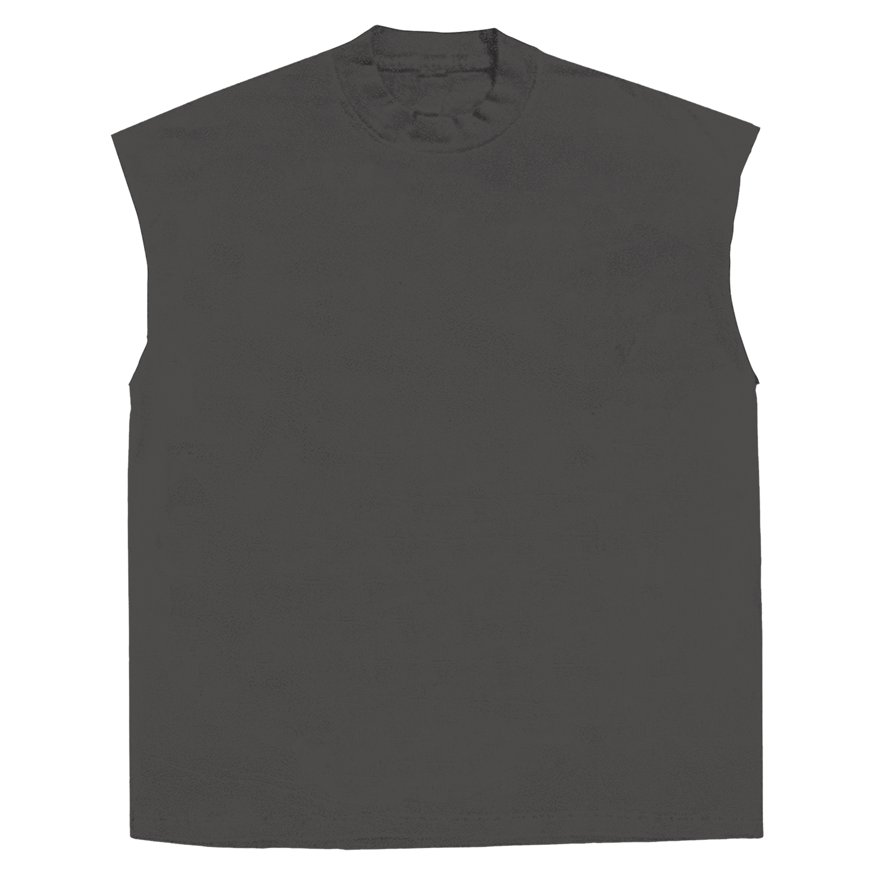 Blank Sleeveless Tee - Grey - Front