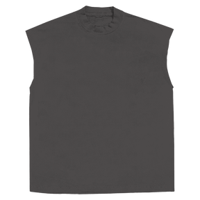 Blank Sleeveless Tee - Grey - Front
