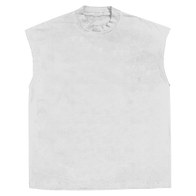 Blank Sleeveless Tee - White - Front
