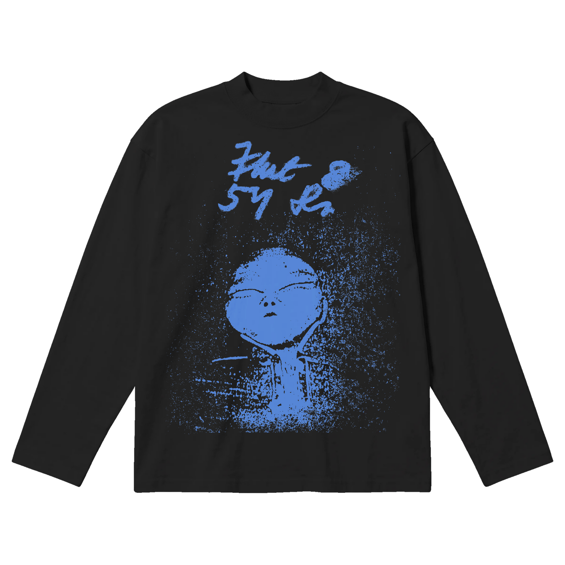 Alien Baggy L/S Tee - Black - Front