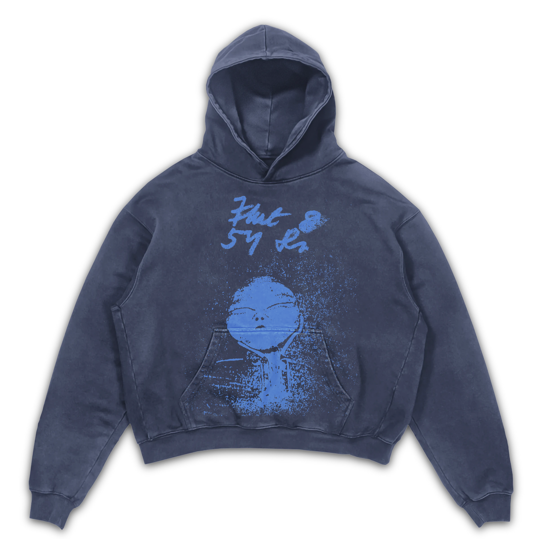 Alien Hoodie - Blue - Front
