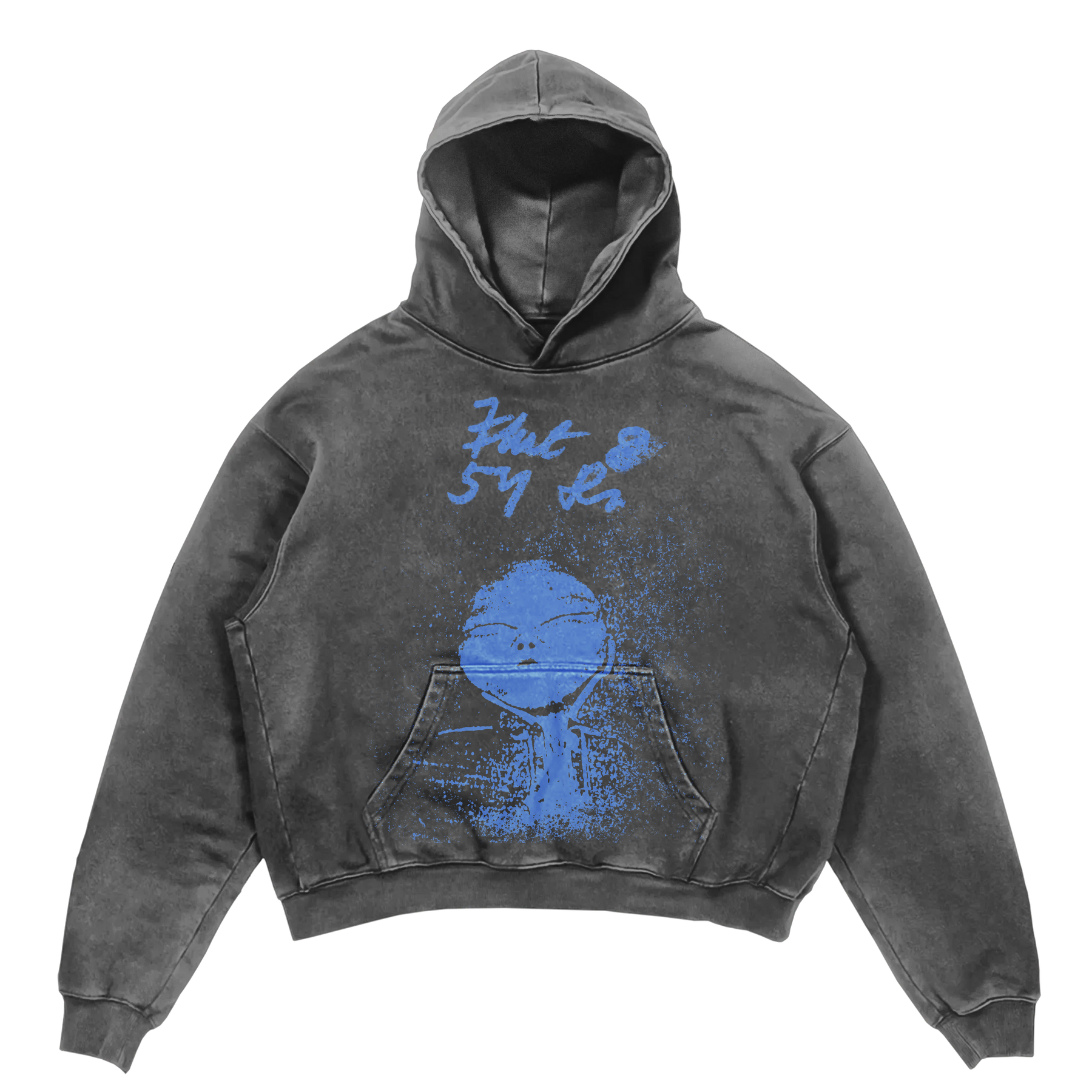 Alien Hoodie - Grey - Front