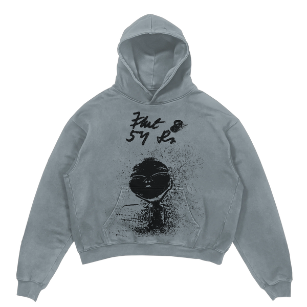 Alien Hoodie - Sage - Front