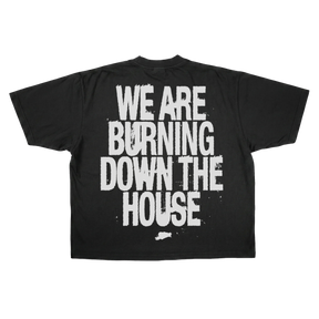 Burning Drop Tee - Black - Back
