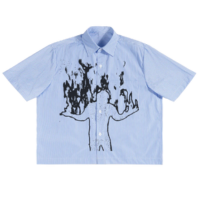 Burning Boxy Button Up - Front