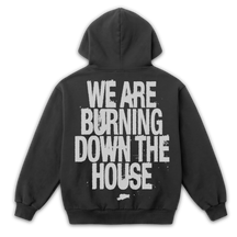 Burning Zip Up - Grey - Back