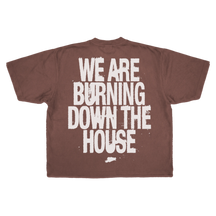 Burning Drop Tee - Mocha - Back