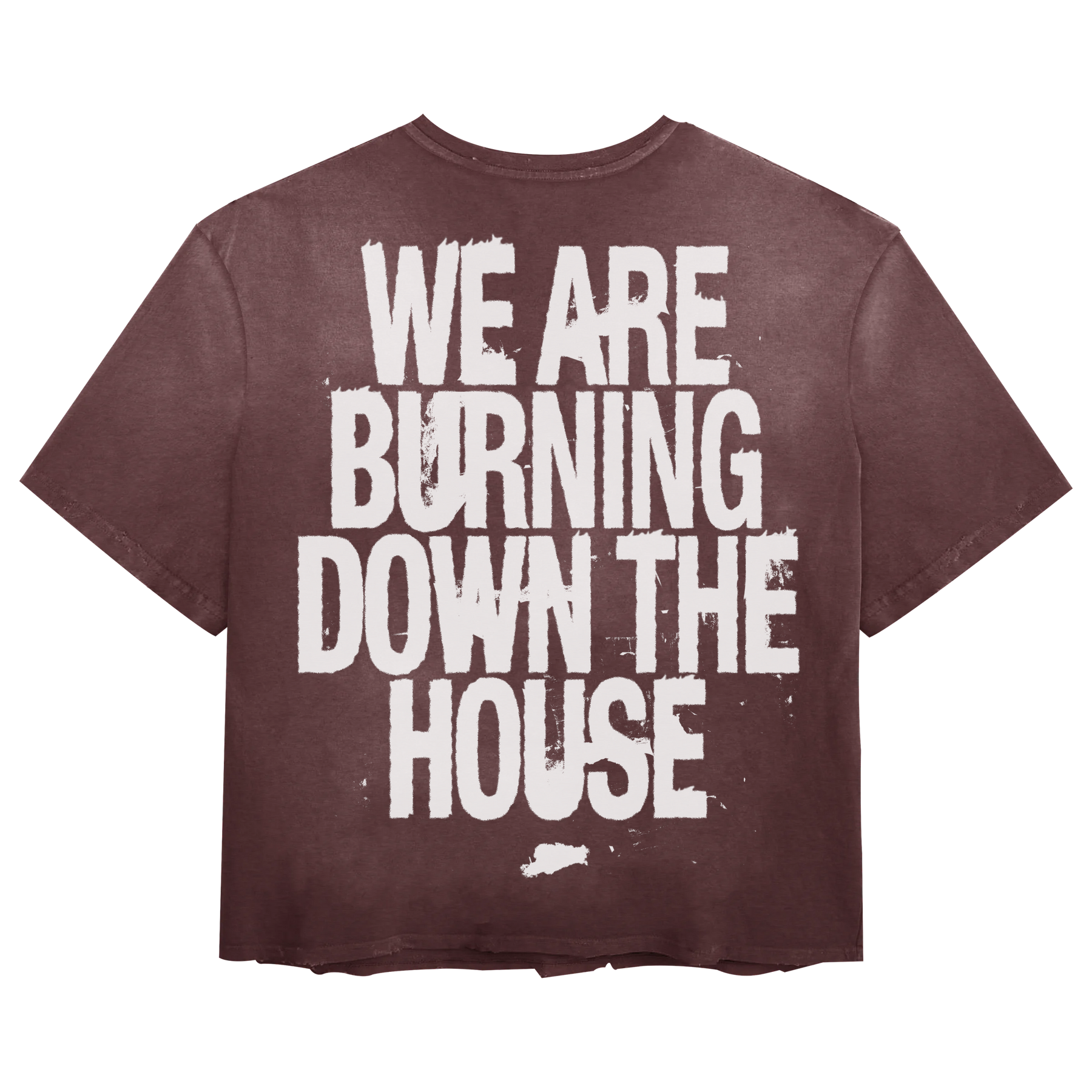 Burning Tee - Red - Back
