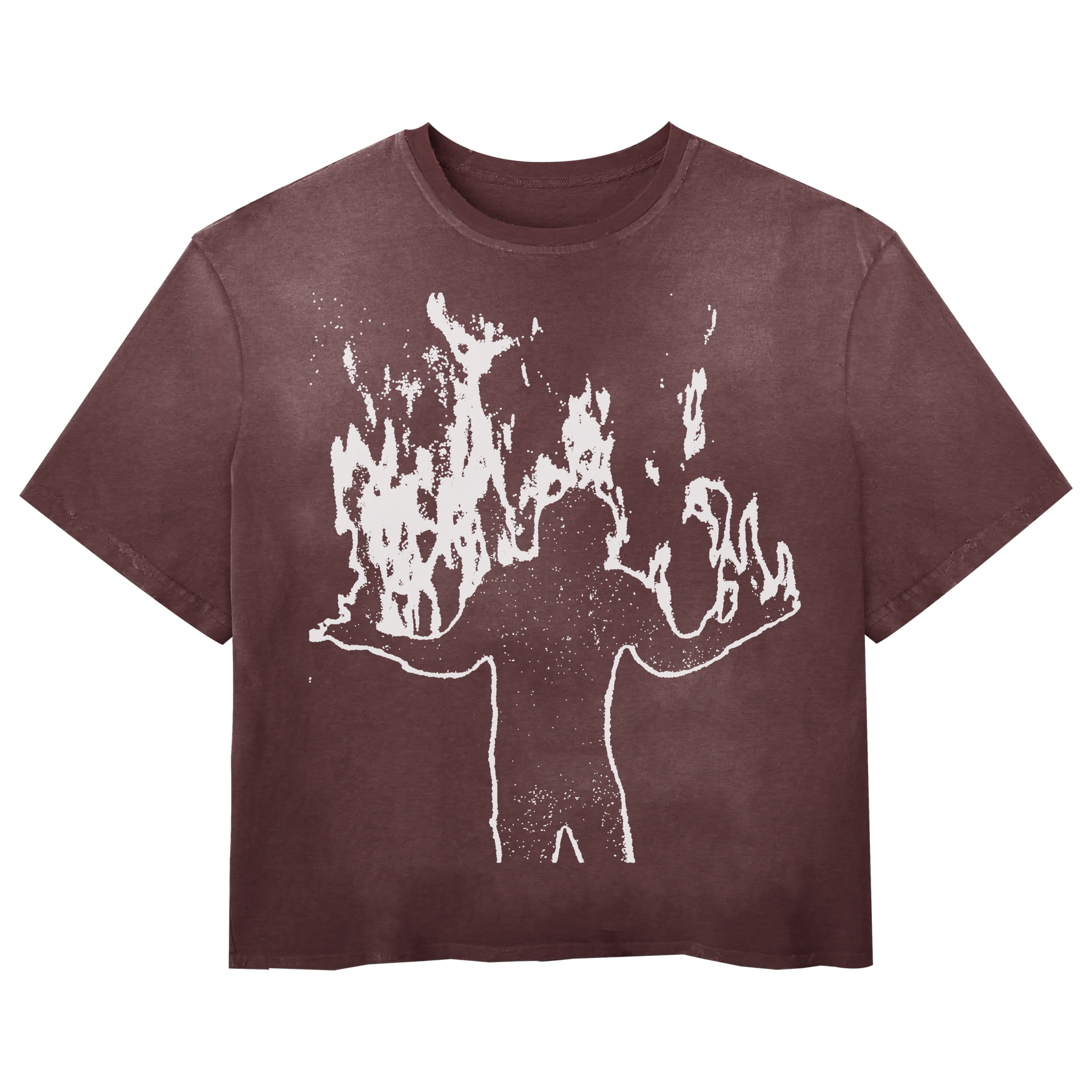 Burning Tee - Red - Front