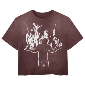 Burning Tee - Red - Front