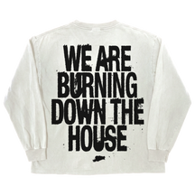 Burning L/S Tee - White - Back