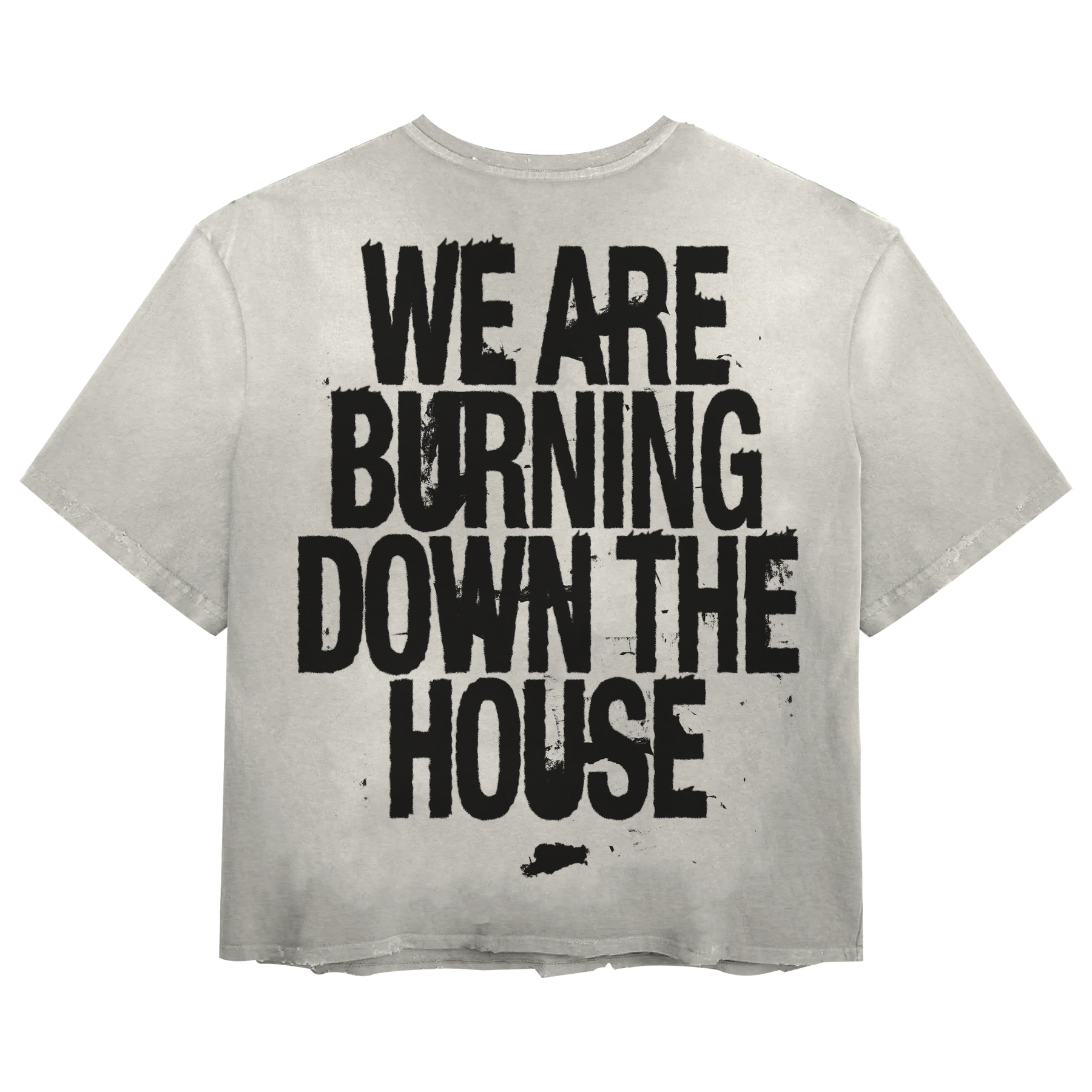 Burning Tee - White - Back