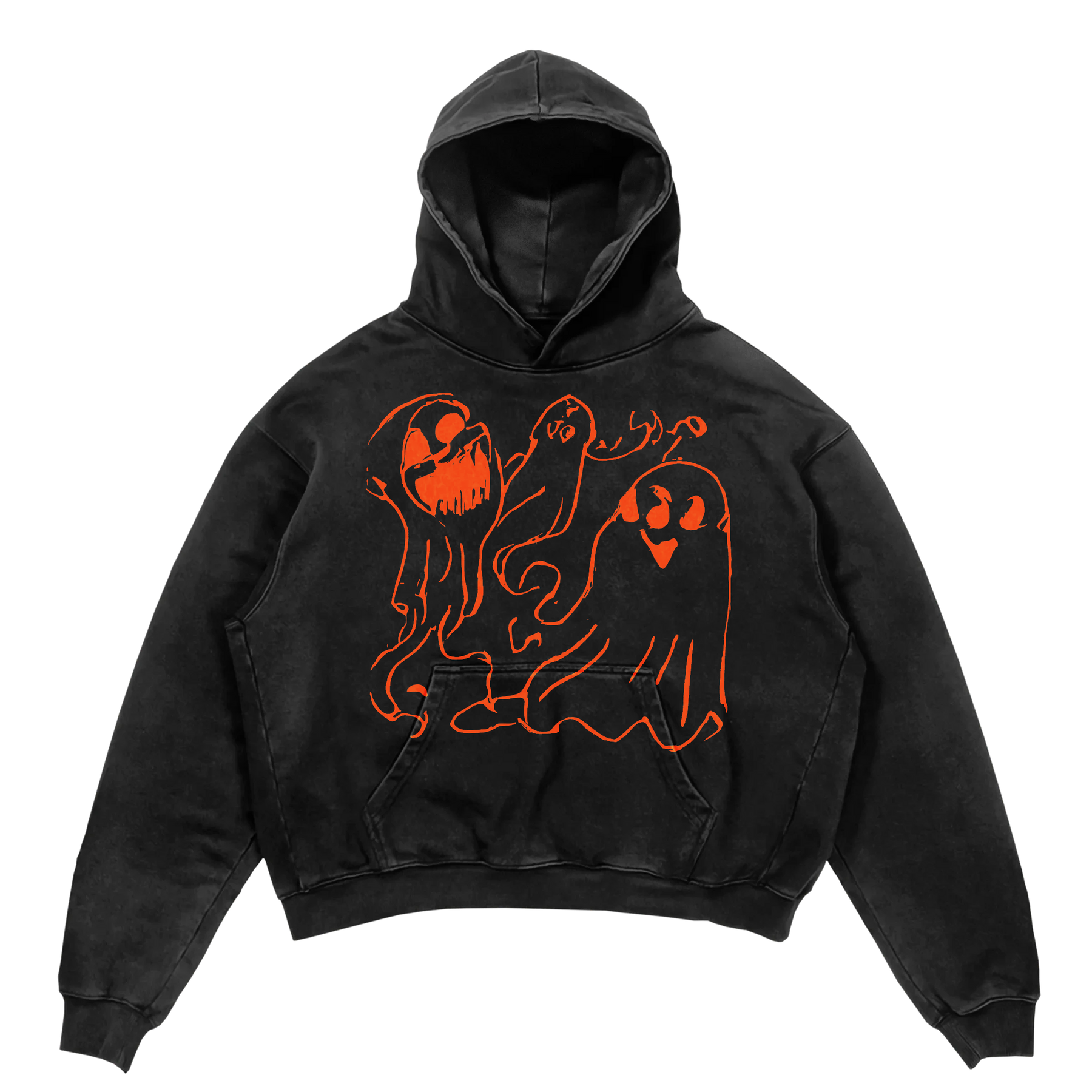 Casper Hoodie - Black - Front