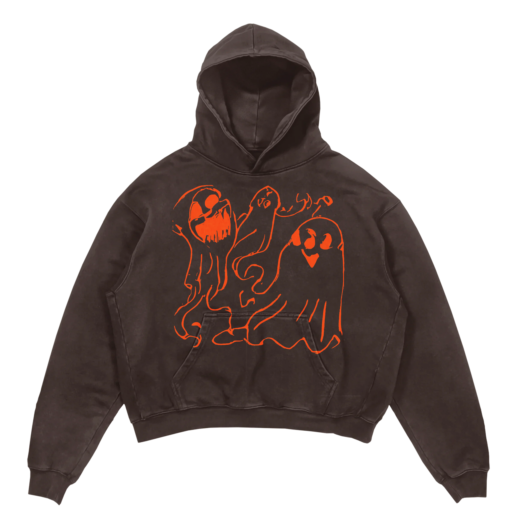 Casper Hoodie - Brown - Front