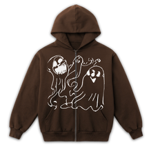 Casper Zip Up - Brown - Front