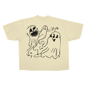 Casper Drop Tee - Cream - Front