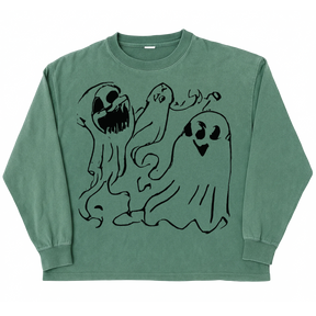 Casper L/S Tee - Green - Front