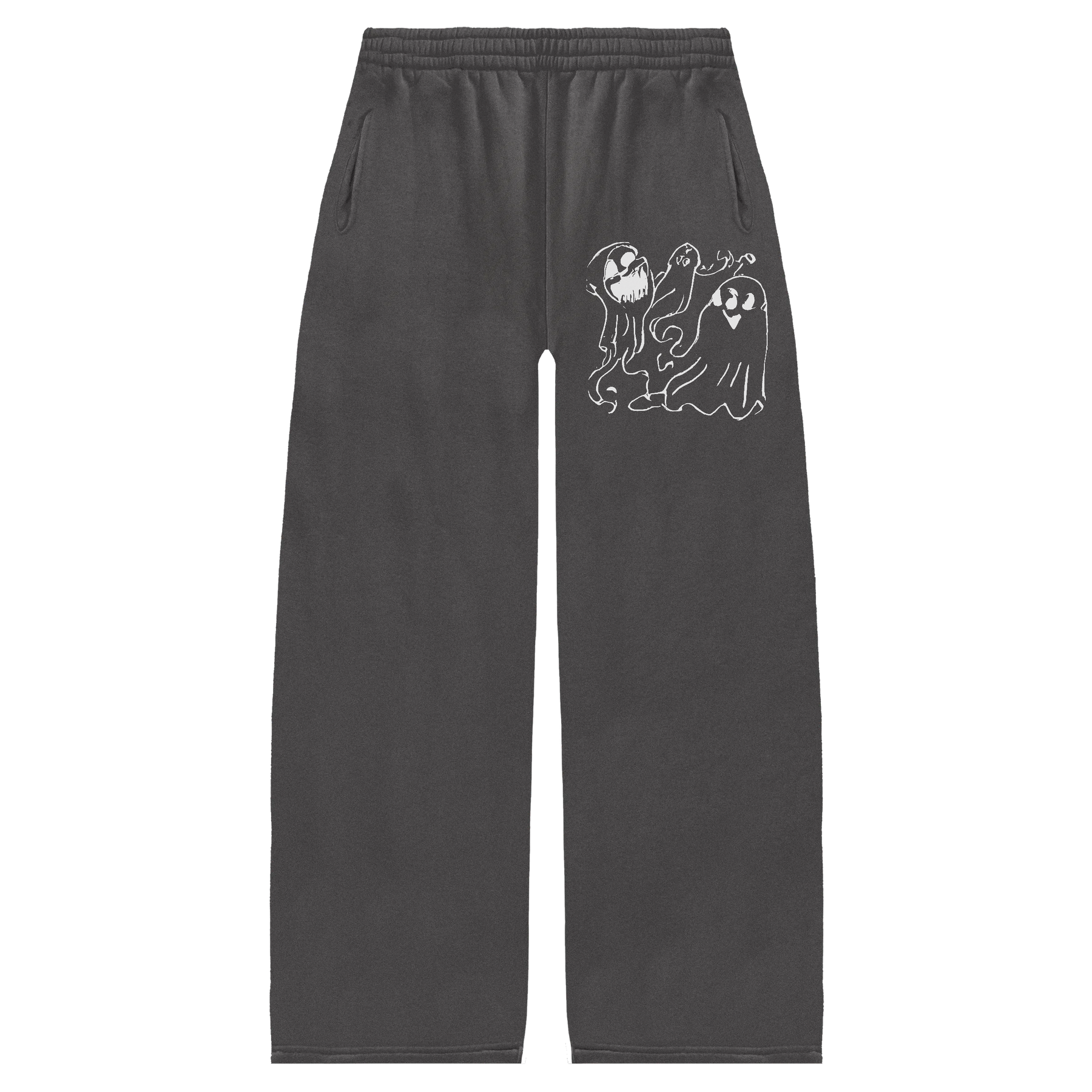 Casper Baggy Sweatpants - Grey - Front
