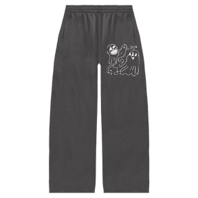 Casper Baggy Sweatpants - Grey - Front