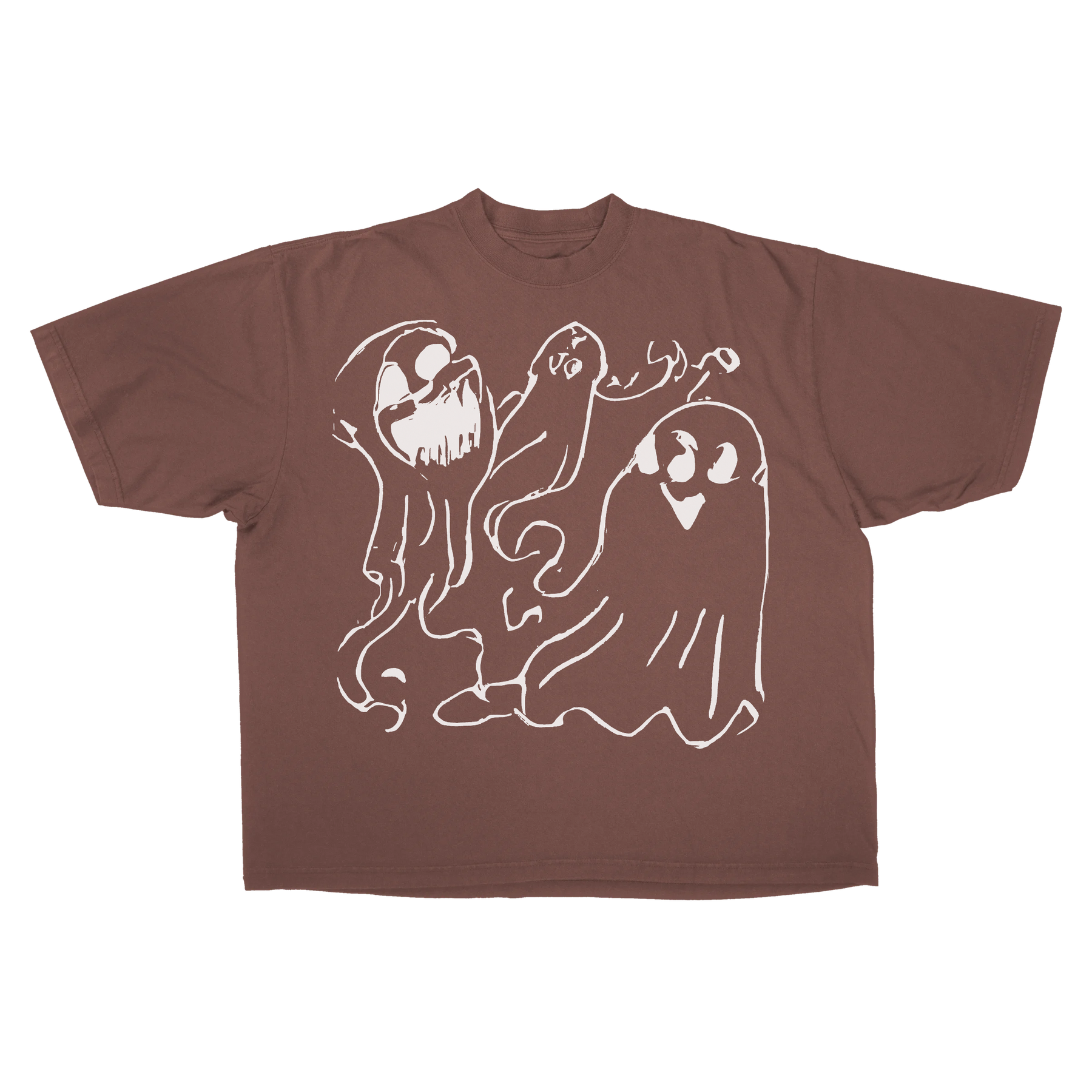 Casper Drop Tee - Mocha - Front