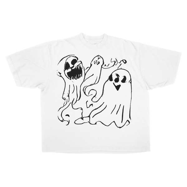 Casper Drop Tee - White - Front