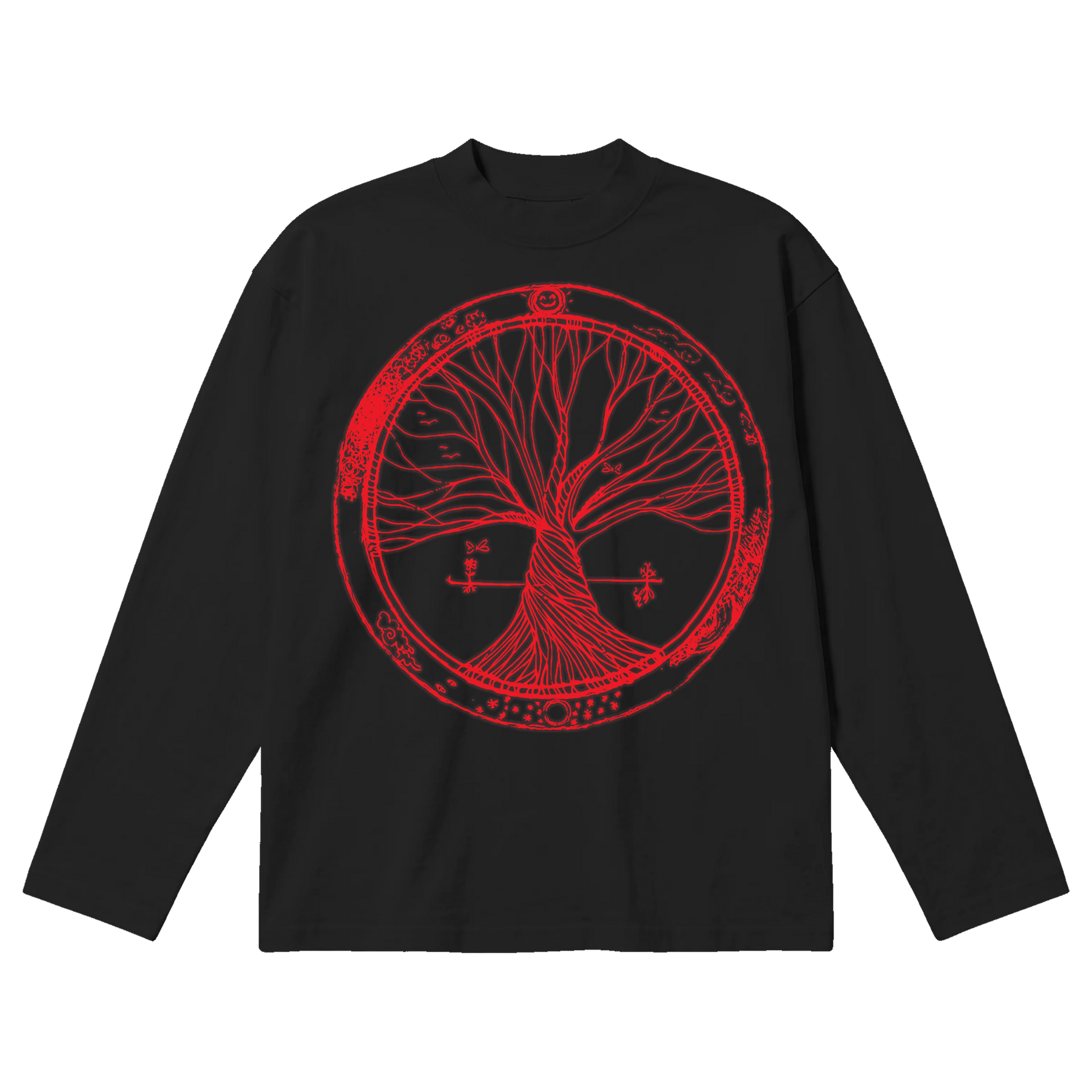 Circle of Life Baggy L/S Tee - Black - Front