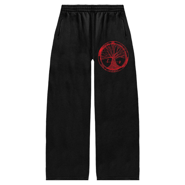 Circle of Life Baggy Sweatpants - Black - Front